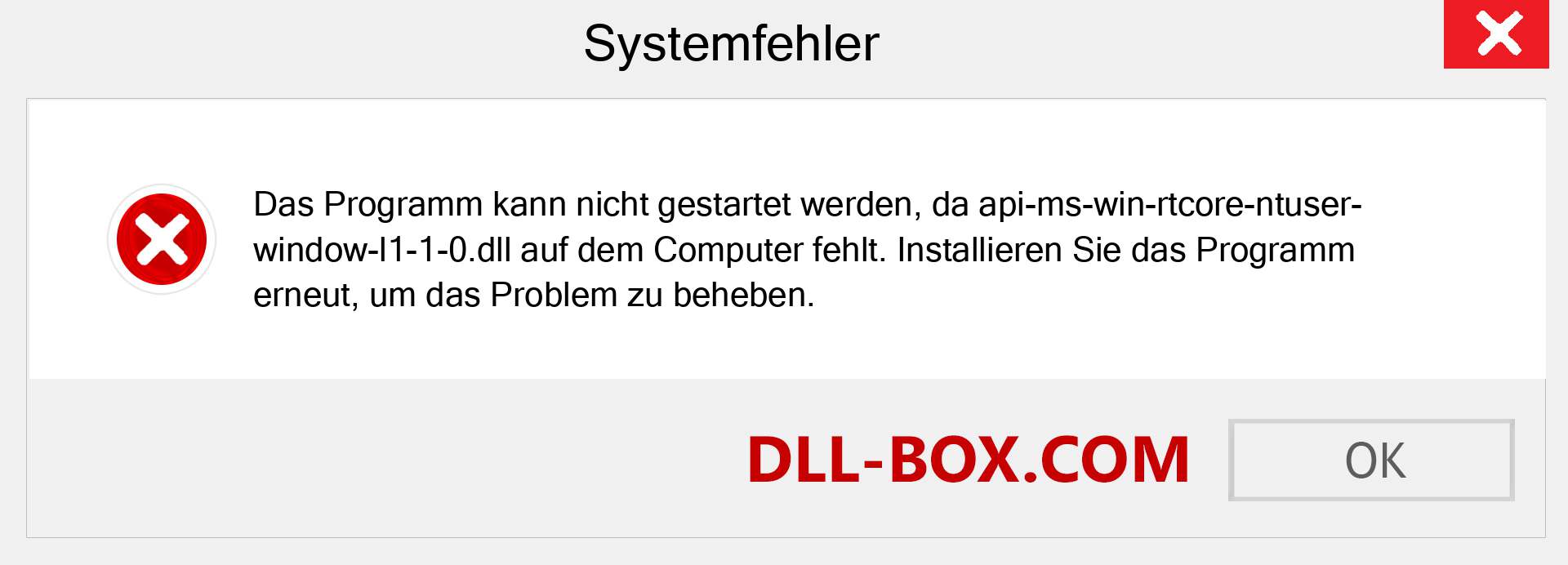 api-ms-win-rtcore-ntuser-window-l1-1-0.dll-Datei fehlt?. Download für Windows 7, 8, 10 - Fix api-ms-win-rtcore-ntuser-window-l1-1-0 dll Missing Error unter Windows, Fotos, Bildern