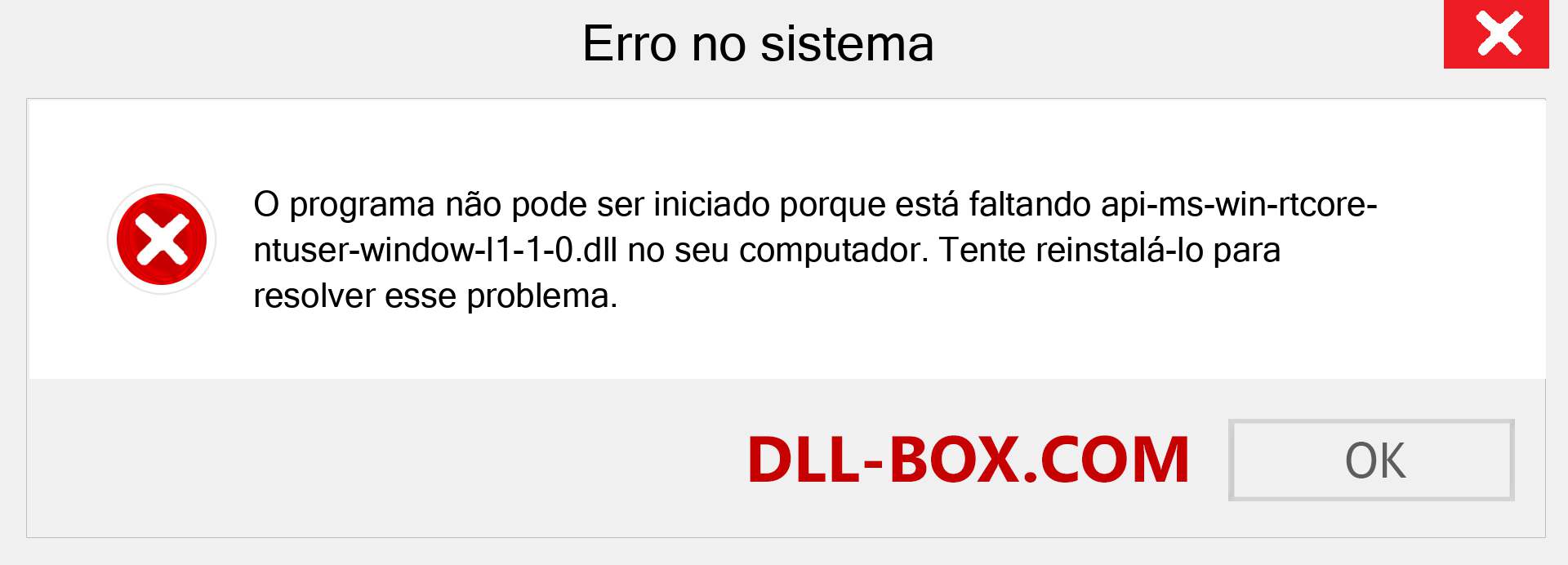 Arquivo api-ms-win-rtcore-ntuser-window-l1-1-0.dll ausente ?. Download para Windows 7, 8, 10 - Correção de erro ausente api-ms-win-rtcore-ntuser-window-l1-1-0 dll no Windows, fotos, imagens